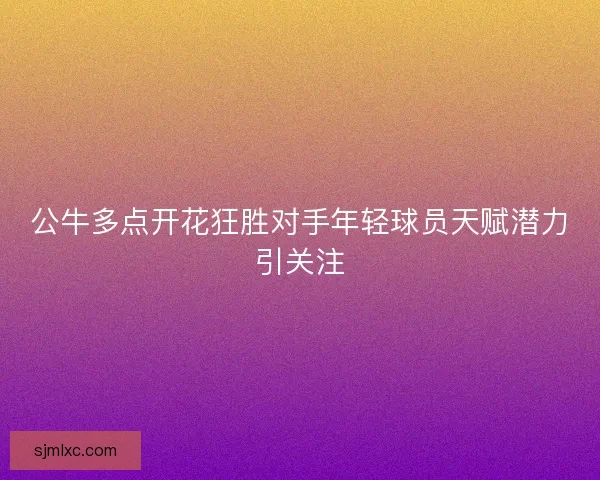 公牛多点开花狂胜对手年轻球员天赋潜力引关注